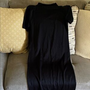 Zara Elegant Black Short Sleeve Dress